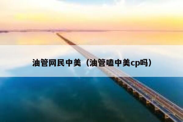 油管网民中美（油管嗑中美cp吗） 第1张