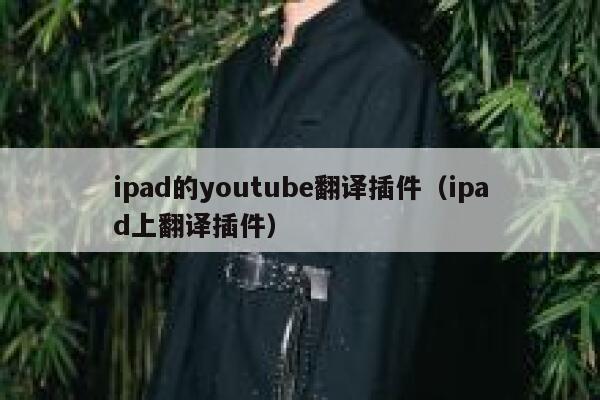 ipad的youtube翻译插件（ipad上翻译插件） 第1张