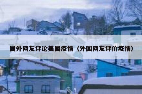 国外网友评论美国疫情（外国网友评价疫情） 第1张