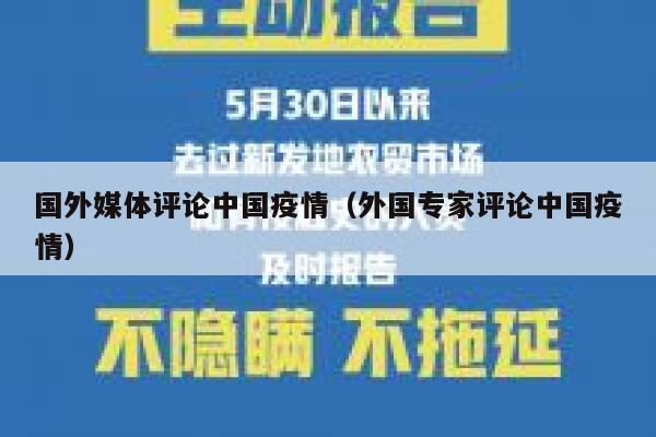 国外媒体评论中国疫情（外国专家评论中国疫情） 第1张