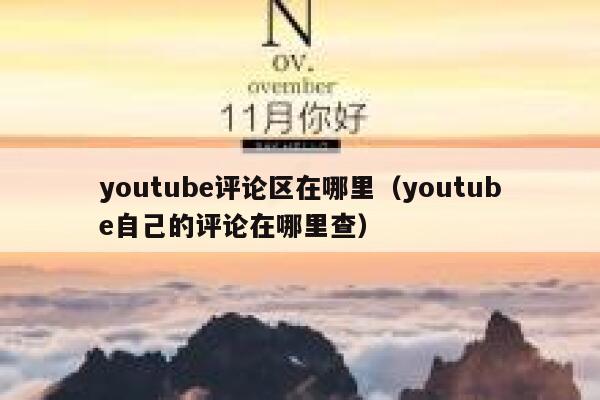 youtube评论区在哪里（youtube自己的评论在哪里查） 第1张