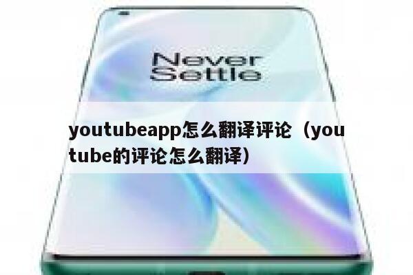 youtubeapp怎么翻译评论（youtube的评论怎么翻译） 第1张