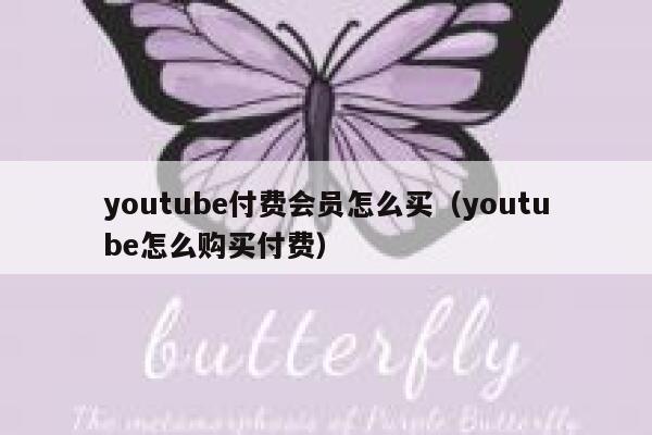 youtube付费会员怎么买（youtube怎么购买付费） 第1张
