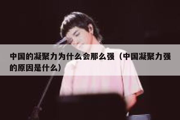 中国的凝聚力为什么会那么强（中国凝聚力强的原因是什么） 第1张