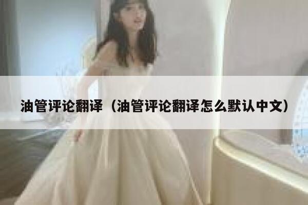 油管评论翻译（油管评论翻译怎么默认中文） 第1张