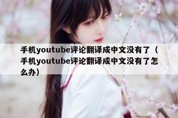 手机youtube评论翻译成中文没有了（手机youtube评论翻译成中文没有了怎么办） 第1张