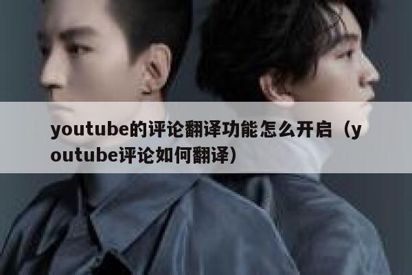 youtube的评论翻译功能怎么开启（youtube评论如何翻译） 第1张