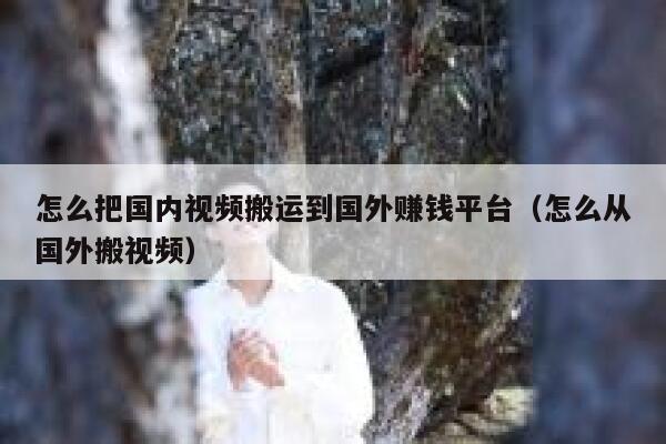 怎么把国内视频搬运到国外赚钱平台（怎么从国外搬视频） 第1张