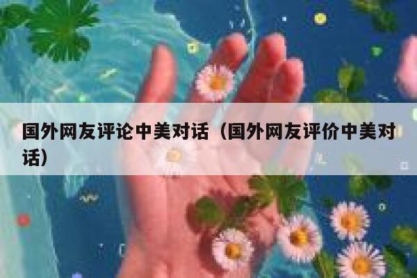 国外网友评论中美对话（国外网友评价中美对话） 第1张