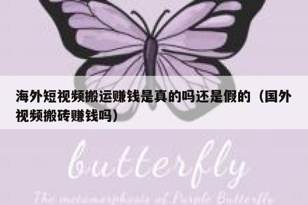 海外短视频搬运赚钱是真的吗还是假的（国外视频搬砖赚钱吗） 第1张