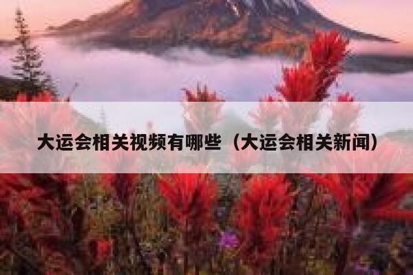 大运会相关视频有哪些（大运会相关新闻） 第1张