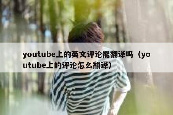 youtube上的英文评论能翻译吗（youtube上的评论怎么翻译） 第1张