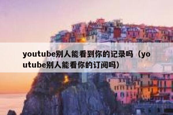 youtube别人能看到你的记录吗（youtube别人能看你的订阅吗） 第1张