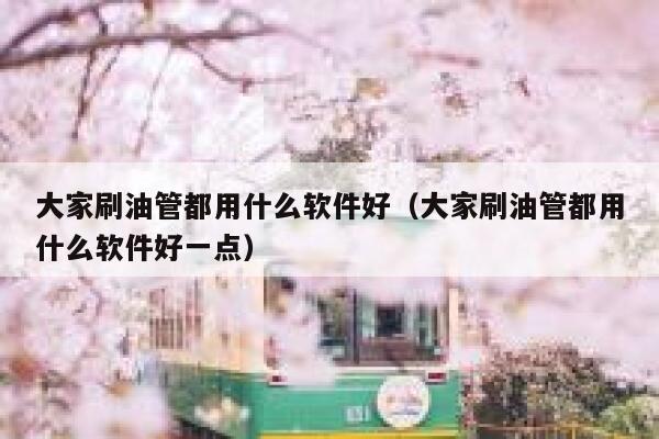 大家刷油管都用什么软件好（大家刷油管都用什么软件好一点） 第1张