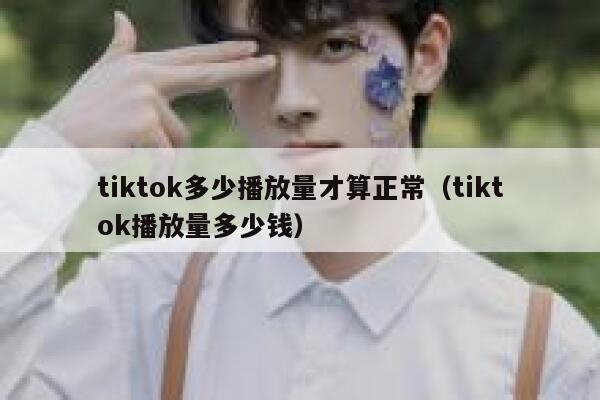 tiktok多少播放量才算正常（tiktok播放量多少钱） 第1张