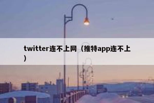 twitter连不上网（推特app连不上） 第1张