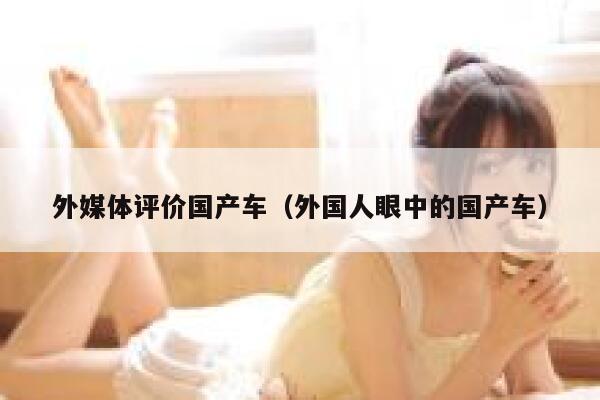 外媒体评价国产车（外国人眼中的国产车） 第1张