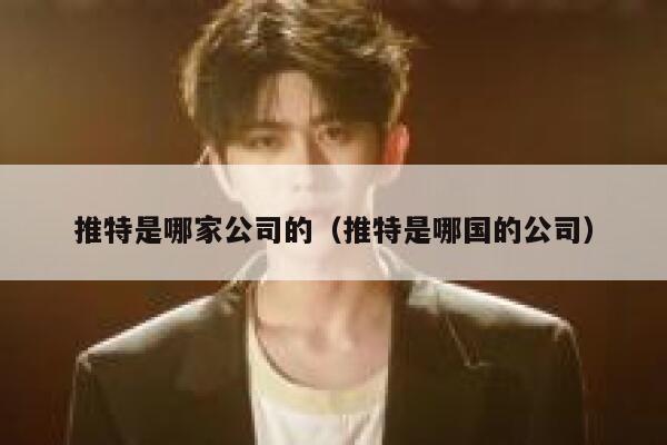 推特是哪家公司的（推特是哪国的公司） 第1张