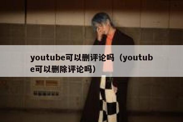 youtube可以删评论吗（youtube可以删除评论吗） 第1张