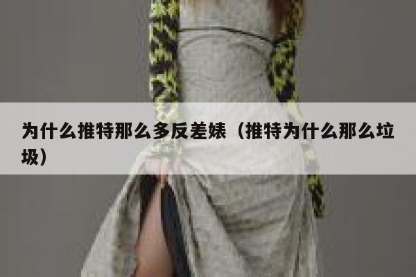 为什么推特那么多反差婊（推特为什么那么垃圾） 第1张