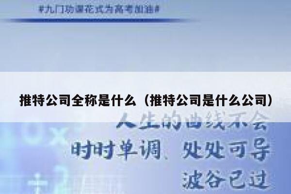 推特公司全称是什么（推特公司是什么公司） 第1张