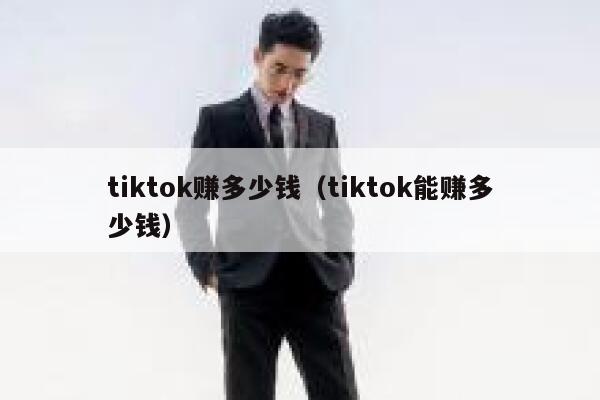 tiktok赚多少钱（tiktok能赚多少钱） 第1张
