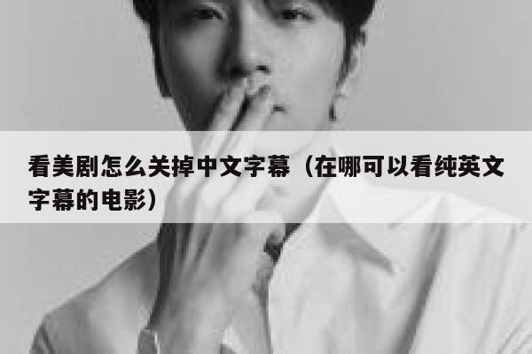 看美剧怎么关掉中文字幕（在哪可以看纯英文字幕的电影） 第1张