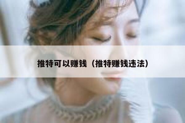 推特可以赚钱（推特赚钱违法） 第1张