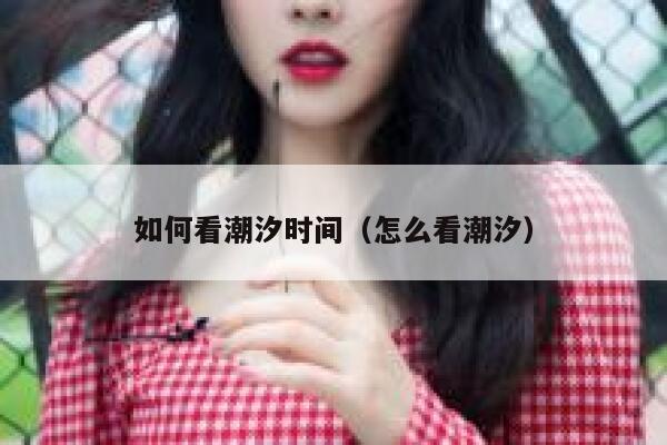 如何看潮汐时间（怎么看潮汐） 第1张