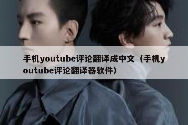 手机youtube评论翻译成中文（手机youtube评论翻译器软件） 第1张