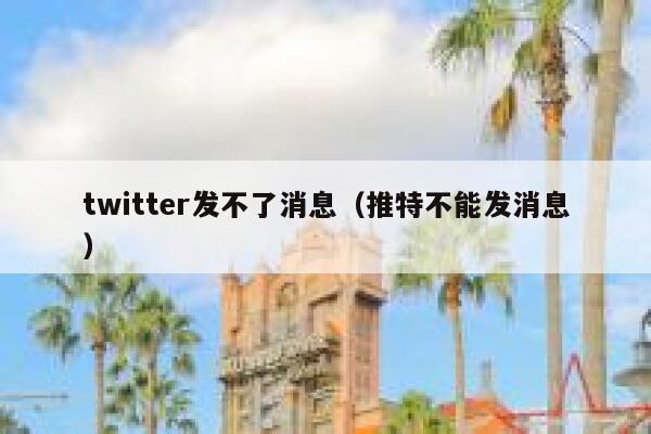 twitter发不了消息（推特不能发消息） 第1张
