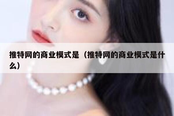 推特网的商业模式是（推特网的商业模式是什么） 第1张