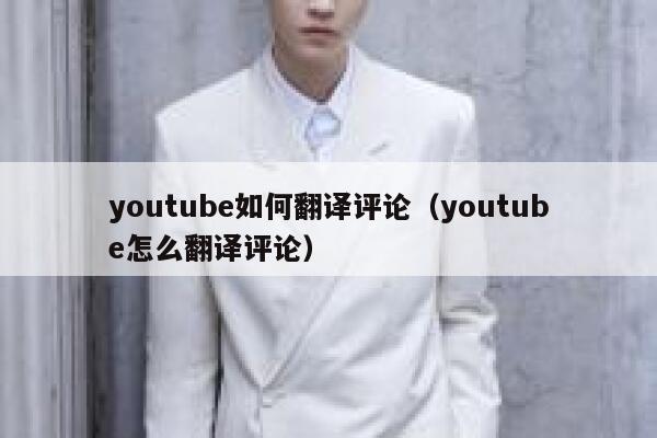 youtube如何翻译评论（youtube怎么翻译评论） 第1张