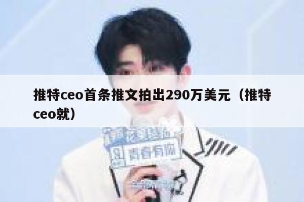 推特ceo首条推文拍出290万美元（推特ceo就） 第1张