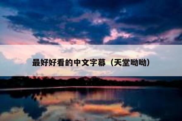 最好好看的中文字幕（天堂呦呦） 第1张
