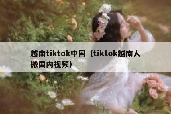 越南tiktok中国（tiktok越南人搬国内视频） 第1张