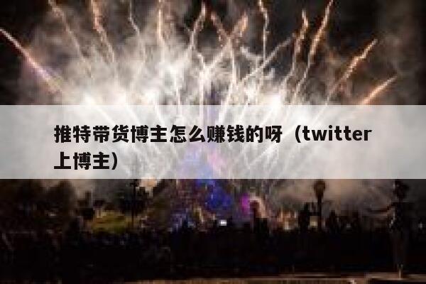 推特带货博主怎么赚钱的呀（twitter上博主） 第1张