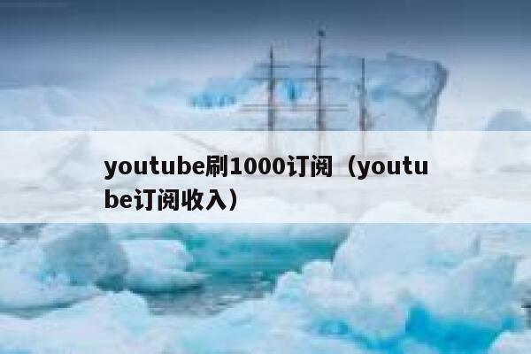 youtube刷1000订阅（youtube订阅收入） 第1张