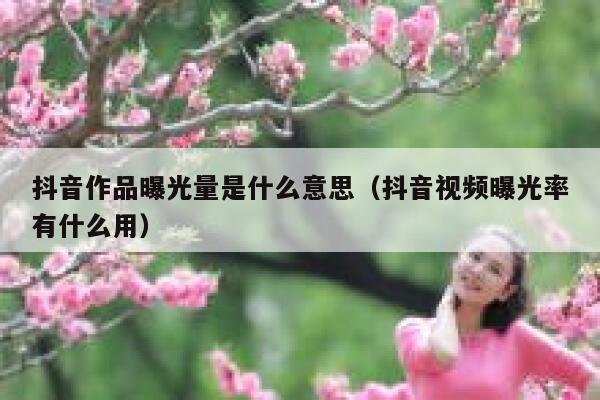 抖音作品曝光量是什么意思（抖音视频曝光率有什么用） 第1张