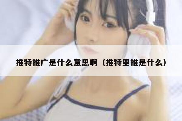 推特推广是什么意思啊（推特里推是什么） 第1张