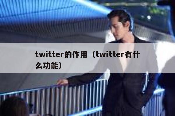 twitter的作用（twitter有什么功能） 第1张