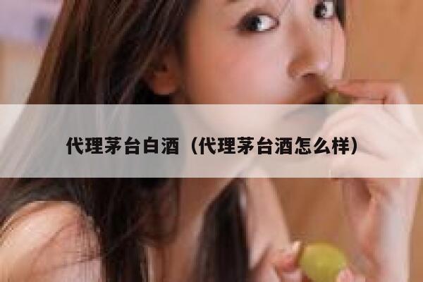 代理茅台白酒（代理茅台酒怎么样） 第1张