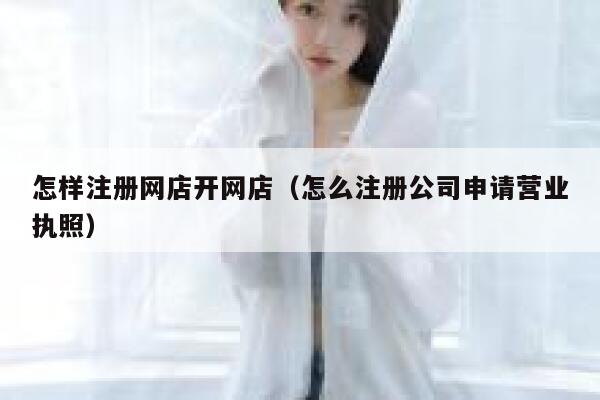 怎样注册网店开网店（怎么注册公司申请营业执照） 第1张