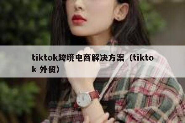 tiktok跨境电商解决方案（tiktok 外贸） 第1张