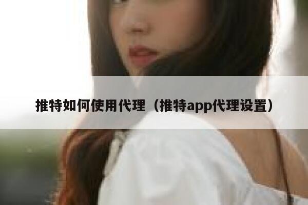 推特如何使用代理（推特app代理设置） 第1张