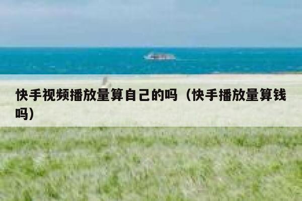 快手视频播放量算自己的吗（快手播放量算钱吗） 第1张
