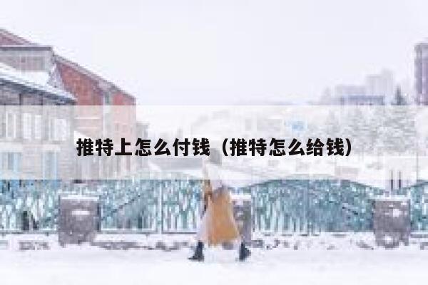 推特上怎么付钱（推特怎么给钱） 第1张