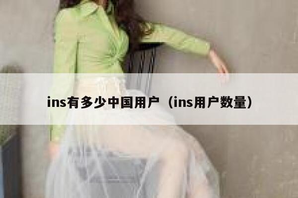 ins有多少中国用户（ins用户数量） 第1张