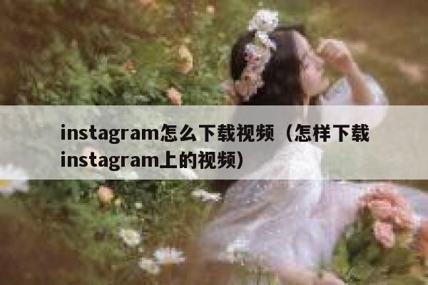 instagram怎么下载视频（怎样下载instagram上的视频） 第1张