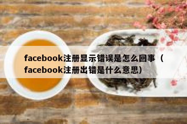 facebook注册显示错误是怎么回事（facebook注册出错是什么意思） 第1张